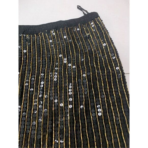 Vintage Beaded Silk Blouse and Skirt Set - Picture 8 of 11